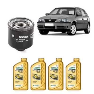 Kit Para Troca De Leo Volkswagen Vw Gol De At Bosch E