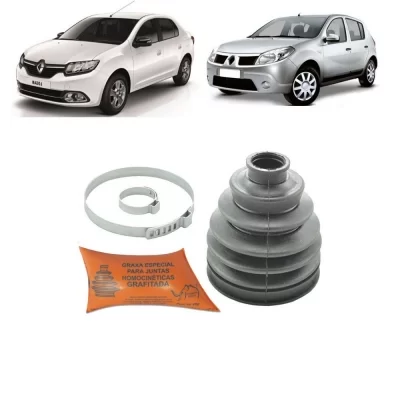 KIT COIFA HOMOCINÉTICA Lado Roda RENAULT LOGAN 1.0 E SANDERO TODOS ANOS - VP76528