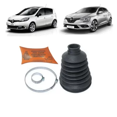 KIT COIFA HOMOCINÉTICA Lado Roda RENAULT CLIO, KANGOO, SCENIC E MEGANE DE 2001 EM DIANTE - VP69432