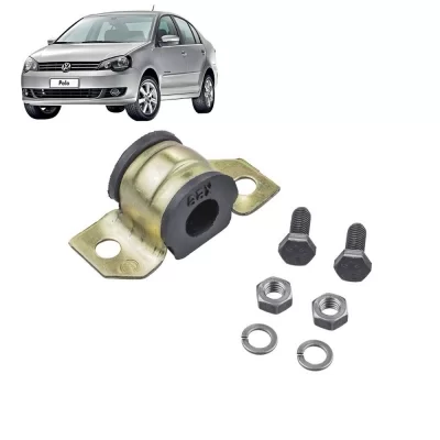 KIT BARRA ESTABILIZADORA DIANTEIRA VOLKSWAGEN VW CROSSFOX, FOX, GOL G5, G6, G7, POLO E SPACEFOX LADO DIREITO COM FURO 18MM 2002 EM DIANTE - VIPPEL VP66466