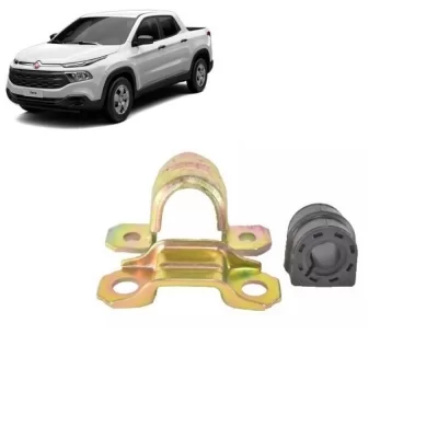 KIT BARRA ESTABILIZADORA DIANTEIRA FIAT TORO FLEX E JEEP COMPASS E RENEGADE COM FURO 20MM 2015 EM DIANTE - VIPPEL VP80373
