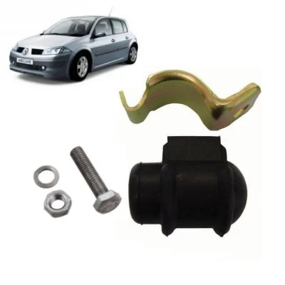 KIT BARRA ESTABILIZADORA DIANTEIRA EXTERNA RENAULT CLIO, KANGOO, MEGANE E R19 COM FURO 20MM 1993 ATÉ 2006 - VIPPEL VP53522