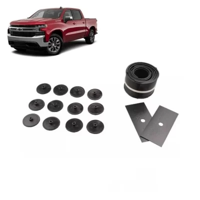 KIT REPARO COMPLETO DO FEIXE DE MOLAS TRASEIRO GENERAL MOTORS GM SILVERADO TODOS 16 PEÇAS - VIPPEL VP76861