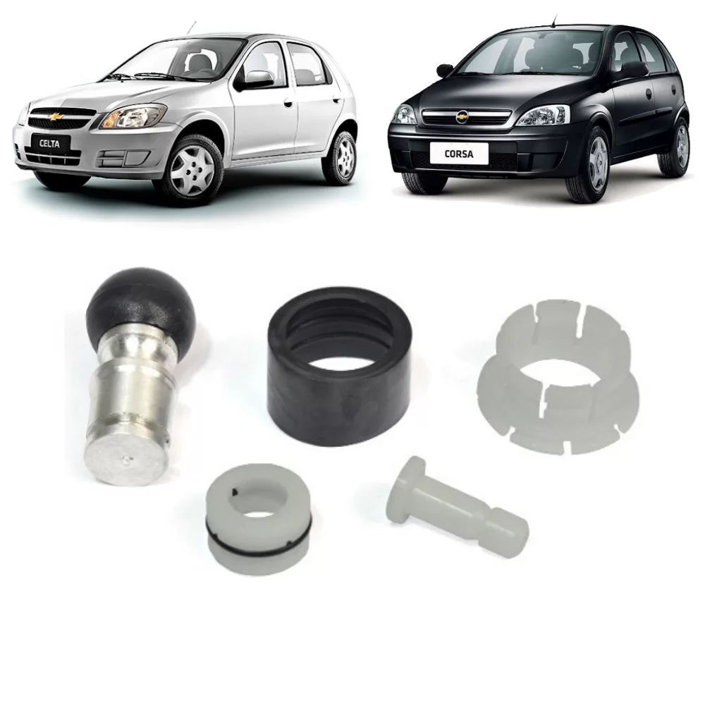 KIT TRAMBULADOR COMPLETO reparo da alavanca de câmbio GENERAL MOTORS GM Celta, Corsa, Prisma, Vectra E Zafira 2005 EM DIANTE COM PINO - VP76871