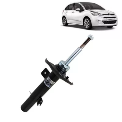 AMORTECEDOR DIANTEIRO CITROEN NOVO C3 LADO ESQUERDO 2013 ATÉ 2019 MANUAL - NAKATA HG41050