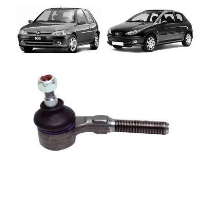TERMINAL DE DIREÇÃO CITROEN AX, C4, XANTIA E X3 E PEUGEOT 106, 206, 207, 307 E HOGGAR LADO ESQUERDO 1991 ATÉ 2015 - PERFECT TDI1631