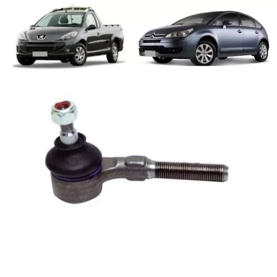 TERMINAL DE DIREÇÃO CITROEN AX, C4, XANTIA E X3 E PEUGEOT 106, 206, 207, 307 E HOGGAR LADO ESQUERDO 1991 ATÉ 2015 - PERFECT TDI1631