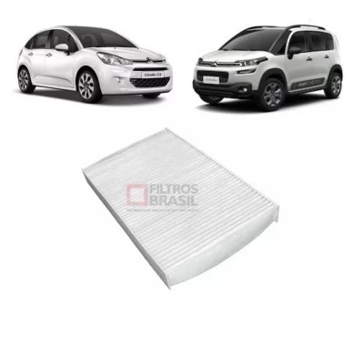 FILTRO DE AR CONDICIONADO CITROEN C3, C4 AIRCROSS, C4 PALLAS DE 2007 EM DIANTE - FB1057