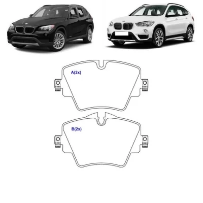 JOGO PASTILHA DE FREIO DIANTEIRO BMW SERIE 1, SERIE 2 E X1 DE 2012 EM DIANTE - SYL 2067