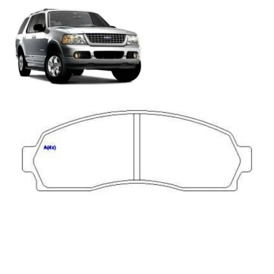 JOGO PASTILHA DE FREIO DIANTEIRO FORD EXPLORER E RANGER 2001 EM DIANTE - SYL 1214