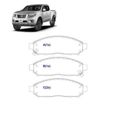 JOGO PASTILHA DE FREIO DIANTEIRO NISSAN FRONTIER, PATHFINDER E XTERRA 2005 EM DIANTE - SYL 3175