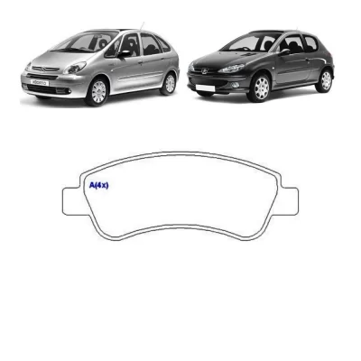 JOGO PASTILHA DE FREIO DIANTEIRO CITROEN C4 E C3 E PEUGEOT 206, 207, 208 E 307 DE 1998 EM DIANTE - SYL 1153