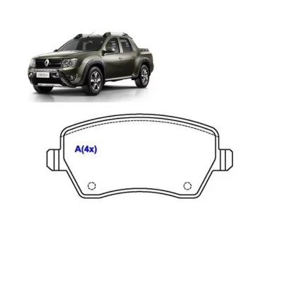 JOGO PASTILHA DE FREIO DIANTEIRO RENAULT CAPTUR E DUSTER 2011 EM DIANTE - SYL 2340