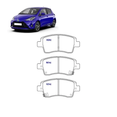 JOGO PASTILHA DE FREIO DIANTEIRO TOYOTA ETIOS E YARIS 2013 EM DIANTE - SYL 4380