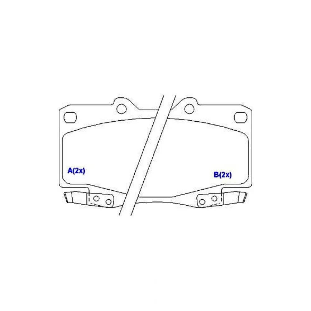 JOGO PASTILHA DE FREIO DIANTEIRO TOYOTA HILUX 2005 ATÉ 2009 - SYL 1388