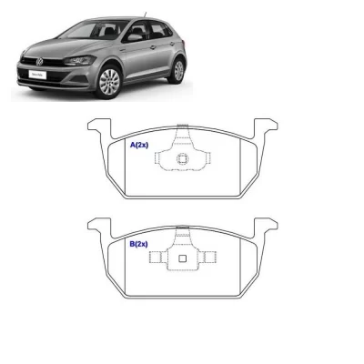 JOGO PASTILHA DE FREIO DIANTEIRO VOLKSWAGEN VW POLO, TCROSS E VIRTUS 2018 EM DIANTE - SYL 1423