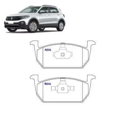 JOGO PASTILHA DE FREIO DIANTEIRO VOLKSWAGEN VW POLO, TCROSS E VIRTUS 2018 EM DIANTE - SYL 1423