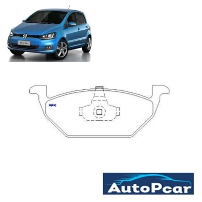 JOGO PASTILHA DE FREIO DIANTEIRO AUDI A3 E VOLKSWAGEN VW GOLF E SPACEFOX 2002 EM DIANTE - SYL 1047