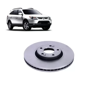PAR DISCO DE FREIO DIANTEIRO HYUNDAI SANTA FÉ E VERA CRUZ E KIA SORENTO 2006 EM DIANTE - MDS FREIOS D325G