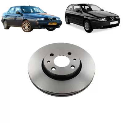 PAR DISCO DE FREIO DIANTEIRO FIAT DOBLO, IDEA, PALIO, SIENA E STRADA 1992 EM DIANTE - MDS FREIOS D25