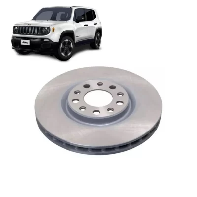 PAR DISCO DE FREIO DIANTEIRO FIAT TORO E JEEP COMPASS E RENEGADE 2016 EM DIANTE - HIPPER FREIOS HF720E