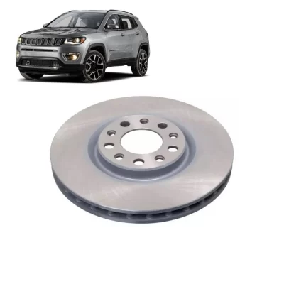 PAR DISCO DE FREIO DIANTEIRO FIAT TORO E JEEP COMPASS E RENEGADE 2016 EM DIANTE - HIPPER FREIOS HF720E