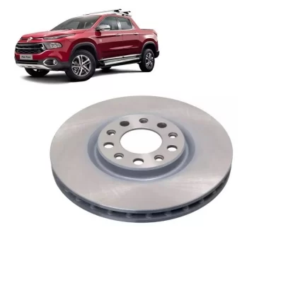 PAR DISCO DE FREIO DIANTEIRO FIAT TORO E JEEP COMPASS E RENEGADE 2016 EM DIANTE - HIPPER FREIOS HF720E