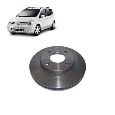 PAR DISCO DE FREIO DIANTEIRO NISSAN GRAND LIVINA, LIVINA E TIIDA 2008 EM DIANTE - HIPPER FREIOS HF613