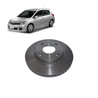 PAR DISCO DE FREIO DIANTEIRO NISSAN GRAND LIVINA, LIVINA E TIIDA 2008 EM DIANTE - HIPPER FREIOS HF613