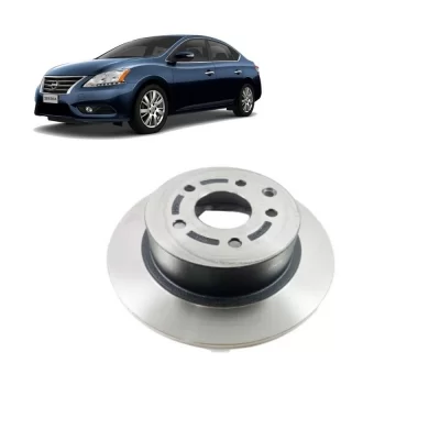 PAR DISCO DE FREIO TRASEIRO NISSAN SENTRA E RENAULT KOLEOS 2004 EM DIANTE - HIPPER FREIOS HF615C