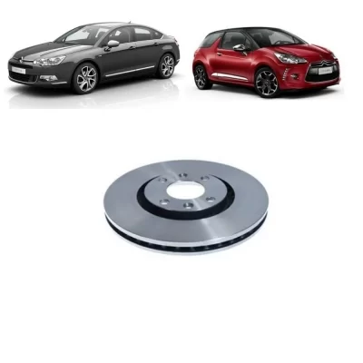 PAR DISCO DE FREIO DIANTEIRO CITROEN AIRCROSS, C3, C4 E XSARA E PEUGEOT 207, 307 E 308 DE 1998 EM DIANTE - MDS FREIOS D695C