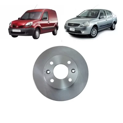 PAR DISCO DE FREIO DIANTEIRO RENAULT CLIO, KANGOO E MEGANE 1984 EM DIANTE - MDS FREIOS D572