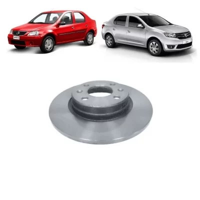 PAR DISCO DE FREIO DIANTEIRO RENAULT CLIO, LOGAN, SANDERO E SYMBOL 2005 EM DIANTE - MDS FREIOS D705A