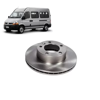 PAR DISCO DE FREIO DIANTEIRO NISSAN NV400 E RENAULT MASTER 2012 EM DIANTE - HIPPER FREIOS HF843C