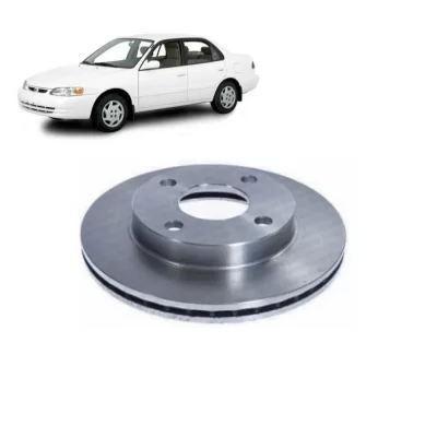 PAR DISCO DE FREIO DIANTEIRO TOYOTA COROLLA 1991 ATÉ 2002 - HIPPER FREIOS HF501