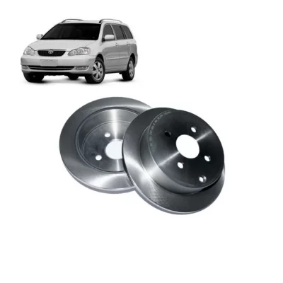 PAR DISCO DE FREIO TRASEIRO TOYOTA COROLLA E FIELDER 2002 ATÉ 2010 - MDS FREIOS D354B