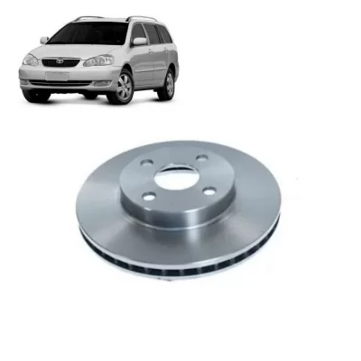 PAR DISCO DE FREIO DIANTEIRO TOYOTA COROLLA E FIELDER 2003 ATÉ 2008 - HIPPER FREIOS HF507