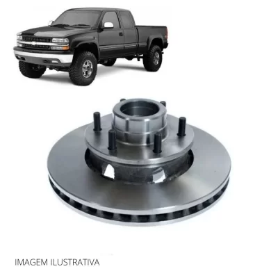 DISCO DE FREIO DIANTEIRO GENERAL MOTORS GM BONANZA, GRAND BLAZER E SILVERADO 1998 EM DIANTE - MDS FREIOS D18E
