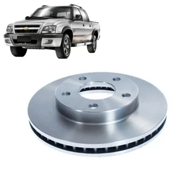 PAR DISCO DE FREIO DIANTEIRO GENERAL MOTORS GM BLAZER 4X4 E S10 4X4 DE 1998 ATÉ 2011 - HIPPER FREIOS HF21A