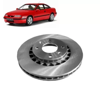 PAR DISCO DE FREIO DIANTEIRO GENERAL MOTORS GM ASTRA, CALIBRA E VECTRA 1989 EM DIANTE - HIPPER FREIOS HF25