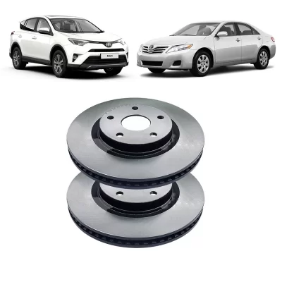 PAR DISCO DE FREIO DIANTEIRO LEXUS ES350 E TOYOTA CAMRY E RAV4 DE 2006 EM DIANTE - HIPPER FREIOS HF515B