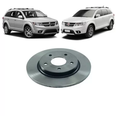 PAR DISCO DE FREIO TRASEIRO DODGE JOURNEY E FIAT FREEMONT 2007 ATÉ 2016 - HIPPER FREIOS HF730D
