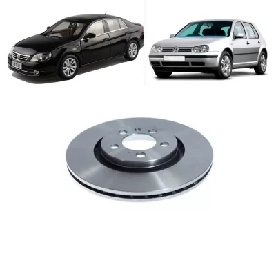 PAR DISCO DE FREIO DIANTEIRO AUDI A3 E VOLKSWAGEN VW BORA, GOLF, POLO E VARIANT 1995 EM DIANTE - MDS FREIOS D35B