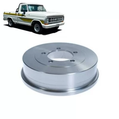 PAR TAMBOR DE FREIO TRASEIRO FORD F100 E F1000 DE 1980 EM DIANTE - MDS FREIOS T21