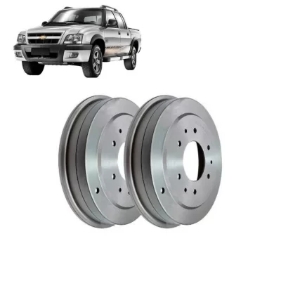 PAR TAMBOR DE FREIO TRASEIRO GENERAL MOTORS GM BLAZER E S10 DE 1997 ATÉ 2012 - MDS FREIOS T20