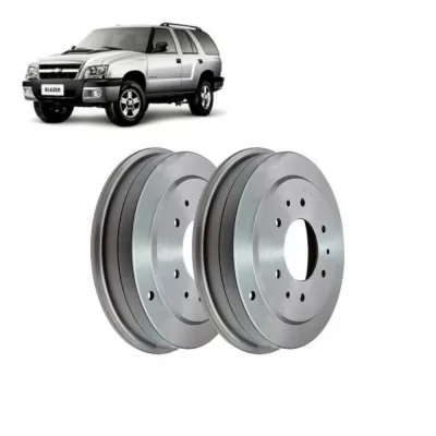PAR TAMBOR DE FREIO TRASEIRO GENERAL MOTORS GM BLAZER E S10 DE 1997 ATÉ 2012 - MDS FREIOS T20