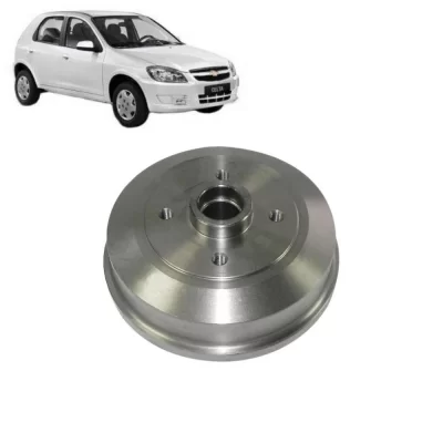 PAR TAMBOR DE FREIO TRASEIRO GENERAL MOTORS GM CELTA E PRISMA 2001 ATÉ 2015 - HIPPER FREIOS HF24A