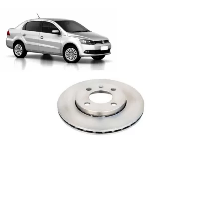 PAR DISCO DE FREIO DIANTEIRO VOLKSWAGEN VW GOL E VOYAGE 2008 EM DIANTE - HIPPER FREIOS HF87