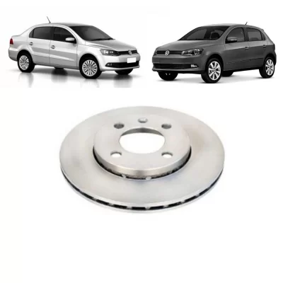 PAR DISCO DE FREIO DIANTEIRO VOLKSWAGEN VW GOL, POLO E VOYAGE 1995 EM DIANTE - MDS FREIOS D31C