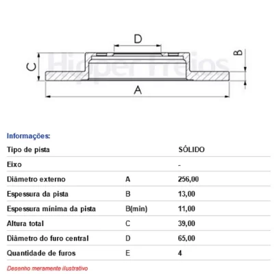 PAR DISCO DE FREIO DIANTEIRO VOLKSWAGEN VW GOLF, PASSAT E VARIANT 1988 EM DIANTE - HIPPER FREIOS HF02